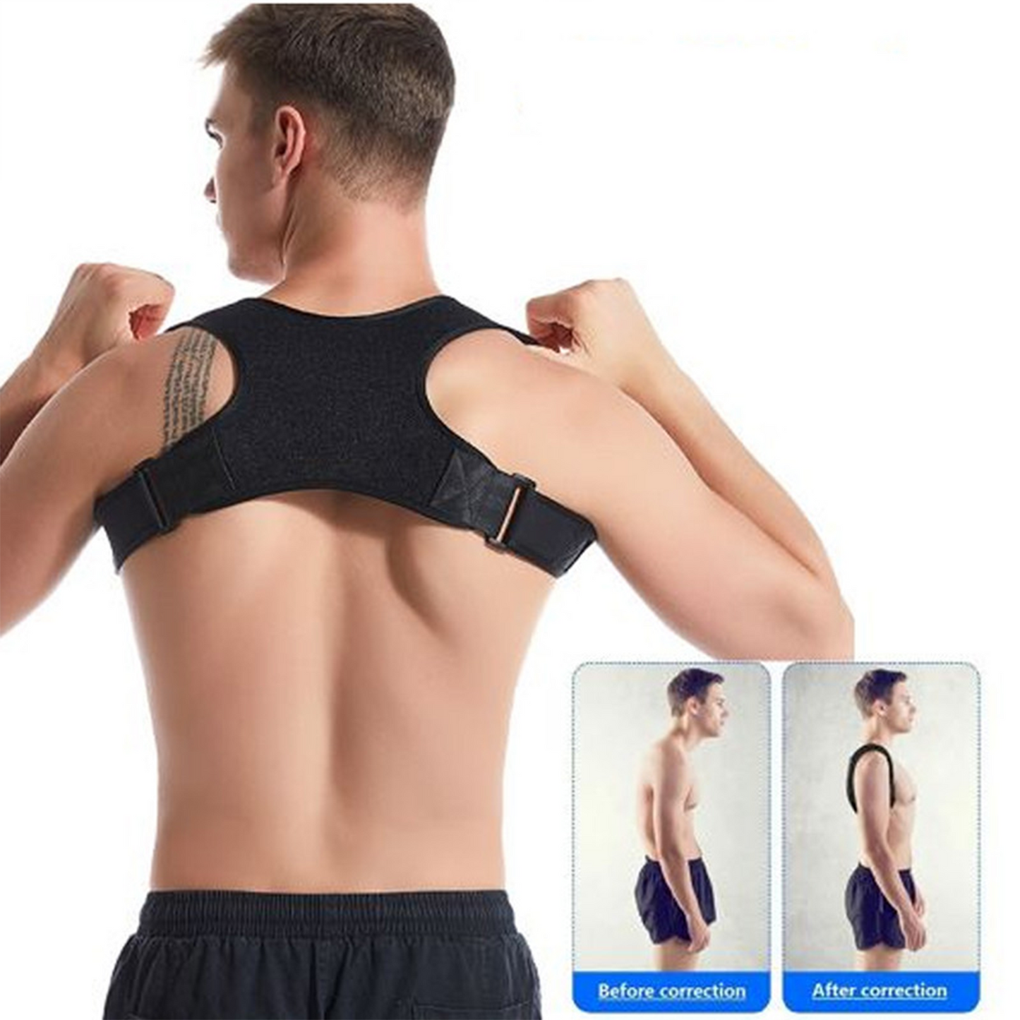 Ergonomic Posture Corrector with Back and Shoulder Support