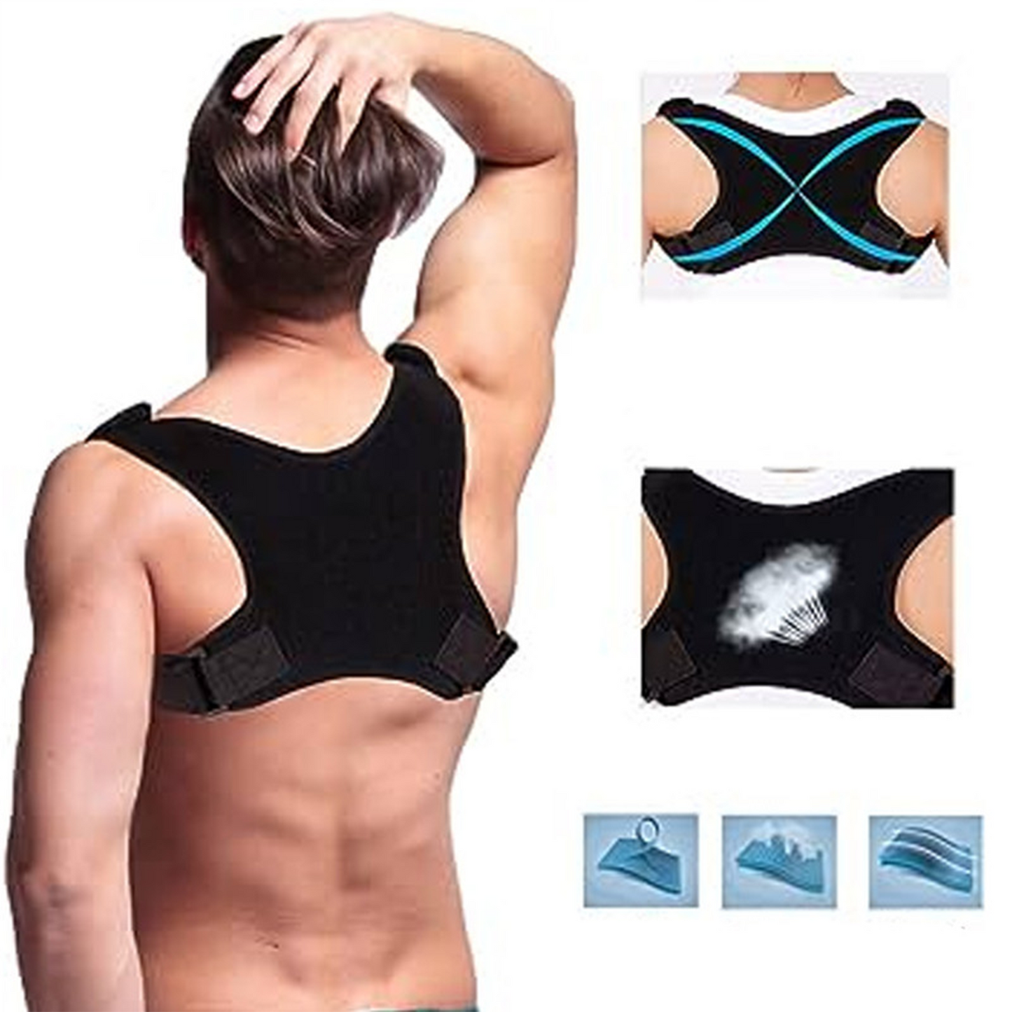 Ergonomic Posture Corrector with Back and Shoulder Support