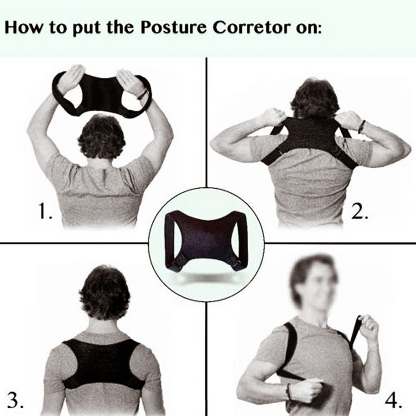 Ergonomic Posture Corrector with Back and Shoulder Support